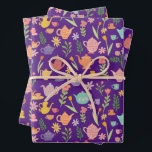 Feuille De Papier Cadeau Thé Party Anniversaire Mariée Pâques Printemps Flo<br><div class="desc">Joli emballage cadeau personnalisé. Œuvre d'art faite à la main pour vous ! Parfait pour une soirée thé,  une douche de mariée,  une soirée entre filles,  une fête de fiançailles,  Pâques,  la fête des mères ou un anniversaire.</div>