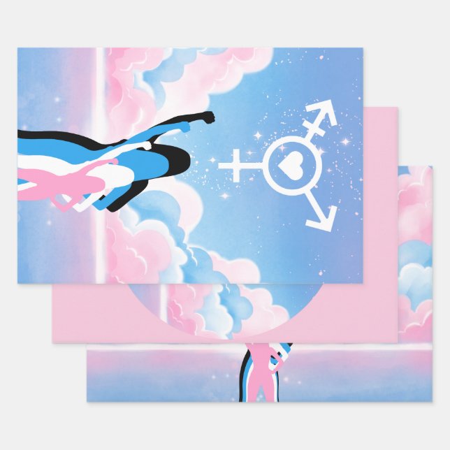 Feuille De Papier Cadeau The Trans Signal (Lot)