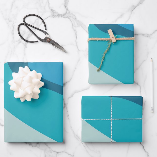 Feuille De Papier Cadeau Thème de fête plage (Recto)
