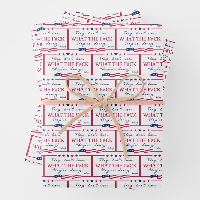 Feuille De Papier Cadeau They Don't Know What They're Doing Funny Quote (En situation)