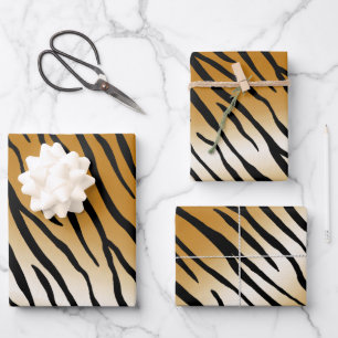 Feuille De Papier Cadeau Tiger Stripes Poster de animal exotique