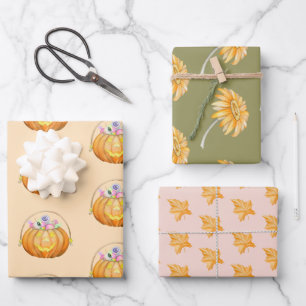 Feuille De Papier Cadeau Tons Terre Halloween