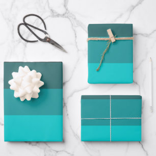 Feuille De Papier Cadeau Tons Turquoise