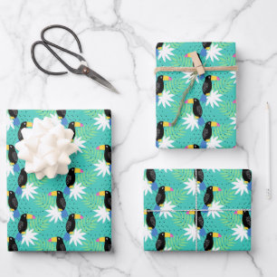 Feuille De Papier Cadeau Toucan