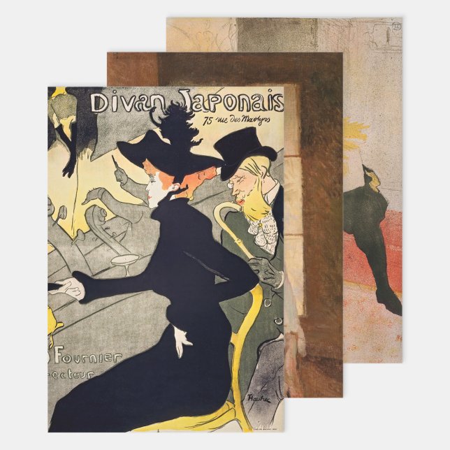 Feuille De Papier Cadeau Toulouse-Lautrec - Sélection de chefs-d'oeuvre (Créateur téléchargé)