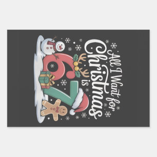 Feuille De Papier Cadeau Tout ce que je veux pour Noël c'est 67 Six Sept Mè