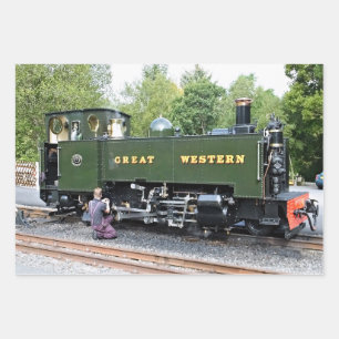 FEUILLE DE PAPIER CADEAU TRAINS À VAPEUR