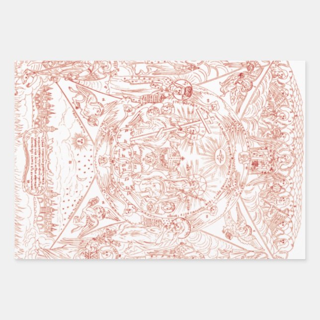 Feuille De Papier Cadeau Trinité sainte dans la Gloire (Devant)