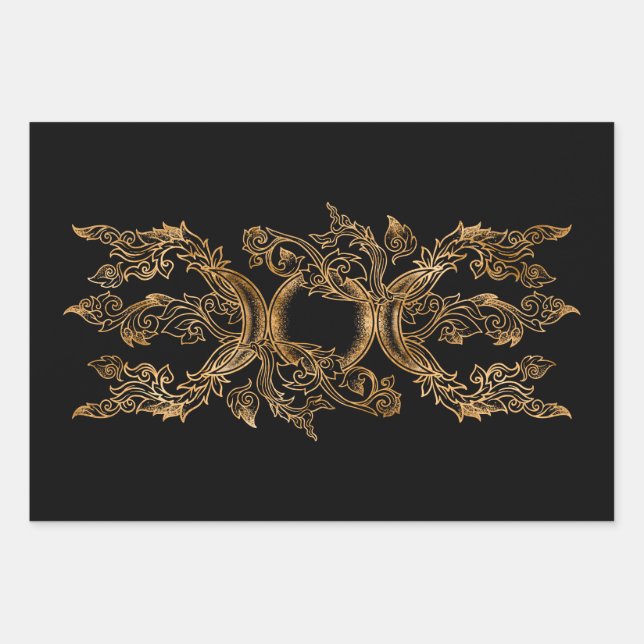 Feuille De Papier Cadeau Triple Moon - Triple Goddess Orament (Devant)