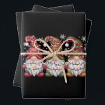 Feuille De Papier Cadeau Trois Buffles Gnomes Plaid Red Christmas<br><div class="desc">Trois Buffles Gnomes Plaid Red Christmas</div>