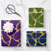 Trois couleurs abstrait girafe motif 2