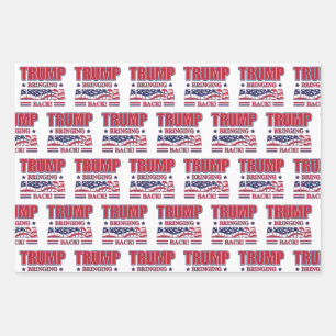 Feuille De Papier Cadeau Trump 2020 - Ramener l'Amérique
