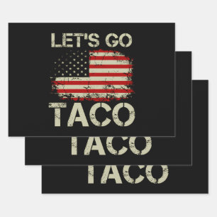 Feuille De Papier Cadeau Trump abandonne toujours Let's Go Taco