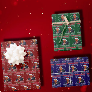 Feuille De Papier Cadeau Trump Make Christmas Great Again
