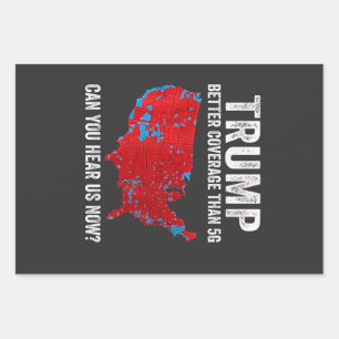 Feuille De Papier Cadeau Trump Meilleure Couverture Que 5G Pouvez-Vous Nous