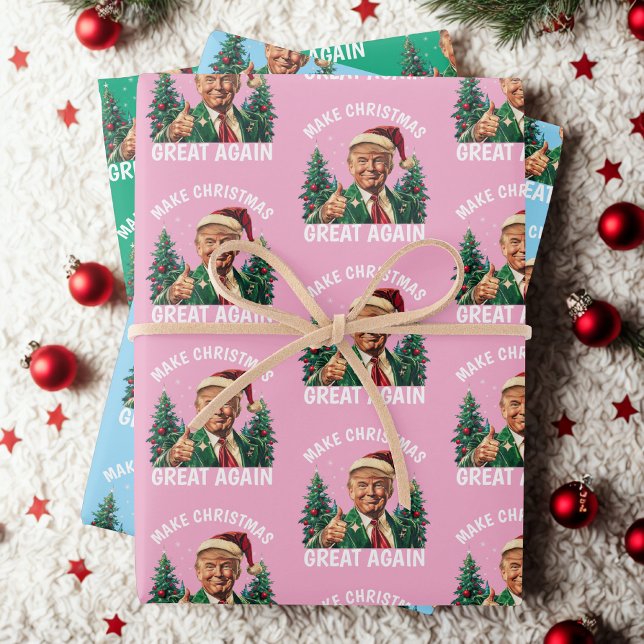Feuille De Papier Cadeau Trump rend Noël à nouveau génial (Créateur téléchargé)