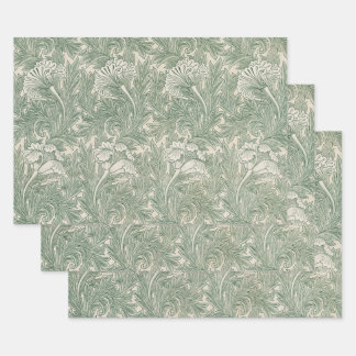 Feuille De Papier Cadeau Tulipe par William Morris, Art floral vintage