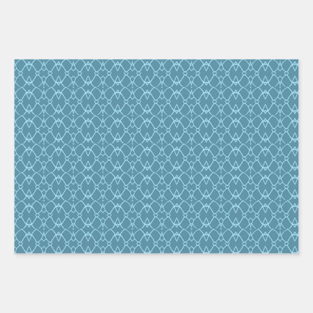 Feuille De Papier Cadeau Turquoise (Devant)