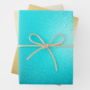 Feuille De Papier Cadeau Turquoise Chic Aqua Blue