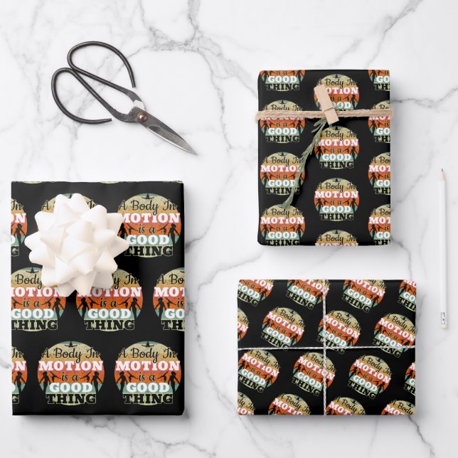 Feuille De Papier Cadeau Un corps en mouvement - Les filles Gymnastique (Recto)