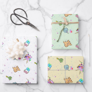 Feuille De Papier Cadeau Un jeu de monstre