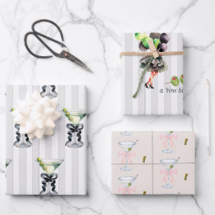 Feuille De Papier Cadeau Un peu plus âgée Anniversaire sur le thème Marti
