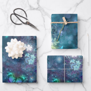 Feuille De Papier Cadeau Une fée dans le jardin Série Conception 1