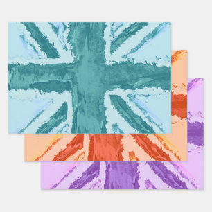 Feuille De Papier Cadeau Union Jack colorée par Heva Weva Artisanat / Cadea
