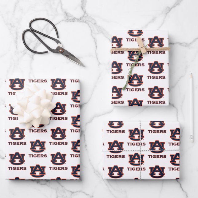 Feuille De Papier Cadeau Université d'Auburn | Graduation (Recto)