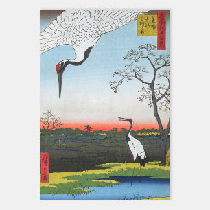 Feuille De Papier Cadeau Utagawa Hiroshige - Minowa, Kanasugi, Mikawashima