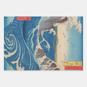 Feuille De Papier Cadeau Utagawa Hiroshige - Naruto Whirlpool, province d'A