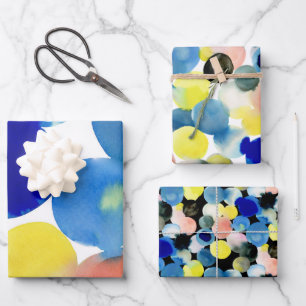 Feuille De Papier Cadeau Vacances Art Moderne Coloré