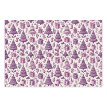 vacances de Noël moderne thème violet et rose