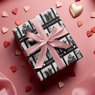 Papier Cadeau Anniversaire - 6 Feuilles de Papier Cadeau - Coeur, Amour -  Rouge et Blanc - Papier Cadeau Anniversaire ou Saint Valentin Pour Lui Elle