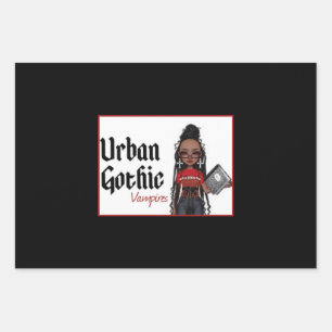Feuille De Papier Cadeau Vampires gothique urbain Enveloppe cadeau 10