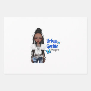 Feuille De Papier Cadeau Vampires gothique urbain Enveloppe cadeau 8