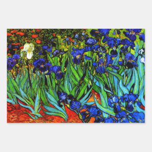 Feuille De Papier Cadeau Van Gogh peinture, Irises,