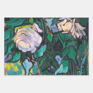 Feuille De Papier Cadeau Van Gogh Roses roses