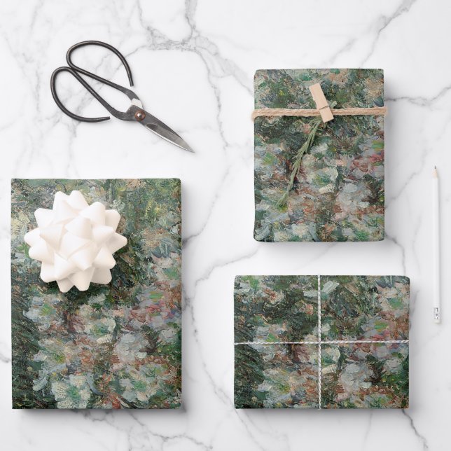 Feuille De Papier Cadeau Vase de fleurs par Claude Monet (Recto)