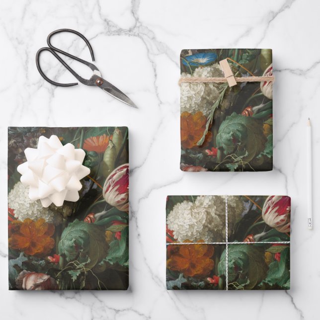 Feuille De Papier Cadeau Vase des fleurs - Jan Davidsz. de Heem (Recto)