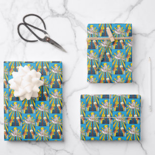 Feuille De Papier Cadeau Verre Cathédrale Sainte Messe Hostie et Calice Rel