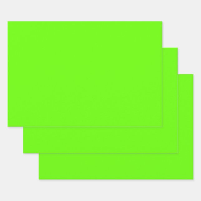 Feuille De Papier Cadeau Vert clair (couleur solide) (Lot)