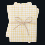 Feuille De Papier Cadeau Vichy Dessiné Moderne Mignon Jaune Blanc Prépa<br><div class="desc">Emballage cadeau personnalisé parfait et mignon pour une fête amusante ! Art fait main pour vous ! Parfait pour un brunch estival ou un pique-nique thématique pour une douche de mariée,  une soirée d'enterrement de vie de jeune fille,  Pâques,  une fête de fiançailles,  des vacances ou un anniversaire.</div>