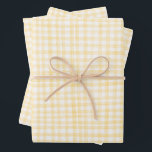 Feuille De Papier Cadeau Vichy Dessiné Moderne Mignon Jaune Blanc Prépa<br><div class="desc">Emballage cadeau personnalisé parfait et mignon pour une fête amusante ! Art fait main pour vous ! Parfait pour un brunch estival ou un pique-nique thématique pour une douche de mariée,  une soirée d'enterrement de vie de jeune fille,  Pâques,  une fête de fiançailles,  des vacances ou un anniversaire.</div>