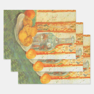 Feuille De Papier Cadeau Vincent van Gogh - Carafe et citrons sur une assie