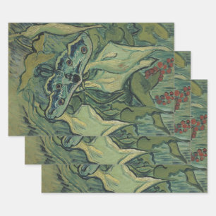 Feuille De Papier Cadeau Vincent van Gogh - Grand Moth Peacock