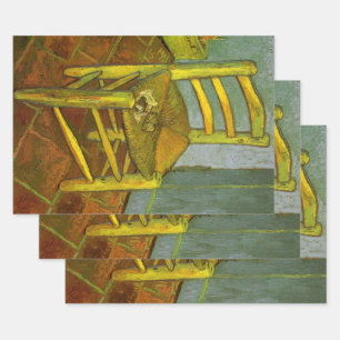 Feuille De Papier Cadeau Vincent van Gogh - La chaise de Vincent avec sa pi