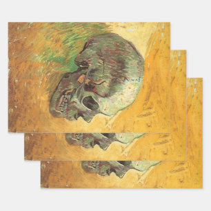 Feuille De Papier Cadeau Vincent van Gogh - La vie morte avec le crâne