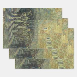 Feuille De Papier Cadeau Vincent van Gogh - Les Prisonniers en promenade