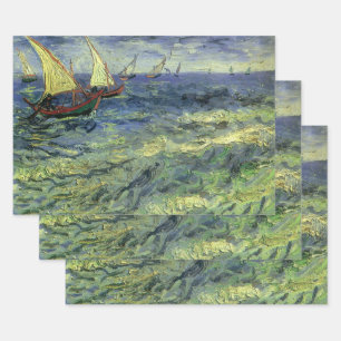 Feuille De Papier Cadeau Vincent van Gogh - Marine à Saintes Maries